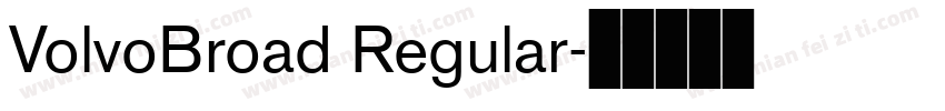 VolvoBroad Regular字体转换